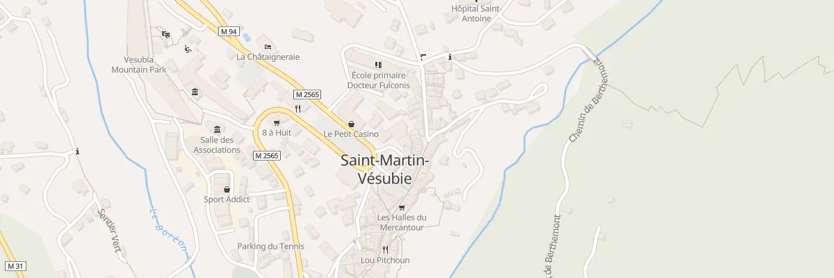 Plan du 101 Rue Docteur Cagnoli à Saint-Martin-Vésubie