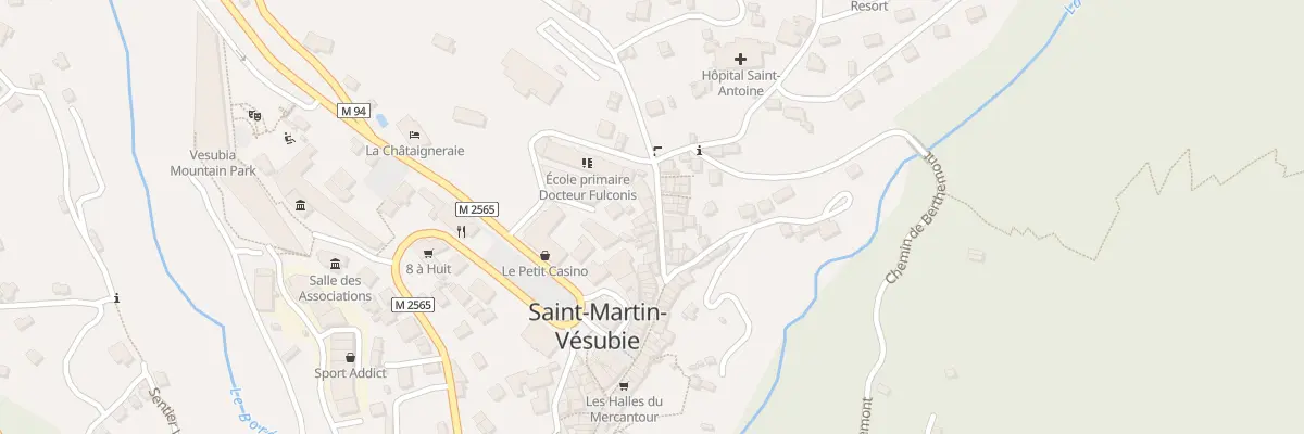 Plan du 123 Rue Docteur Cagnoli à Saint-Martin-Vésubie