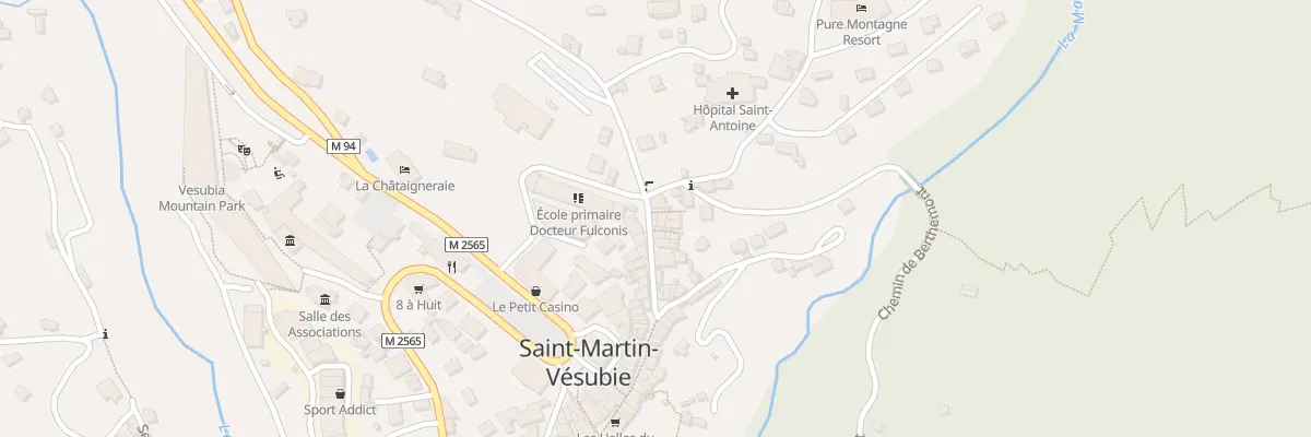 Plan du 92 Rue Docteur Cagnoli à Saint-Martin-Vésubie