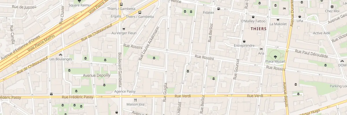 Plan du 59 Rue Rossini à Nice