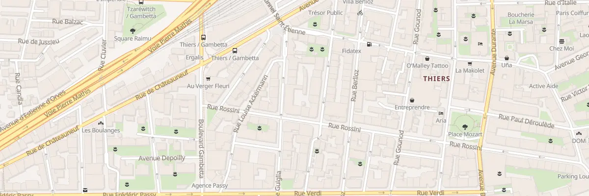 Plan du 44 Rue Rossini à Nice