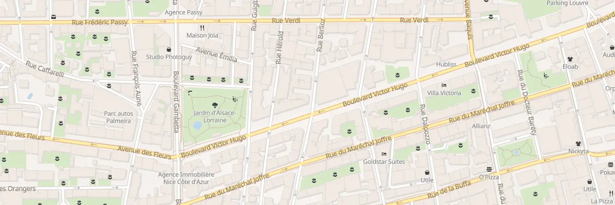 Plan du 1 Rue Berlioz à Nice