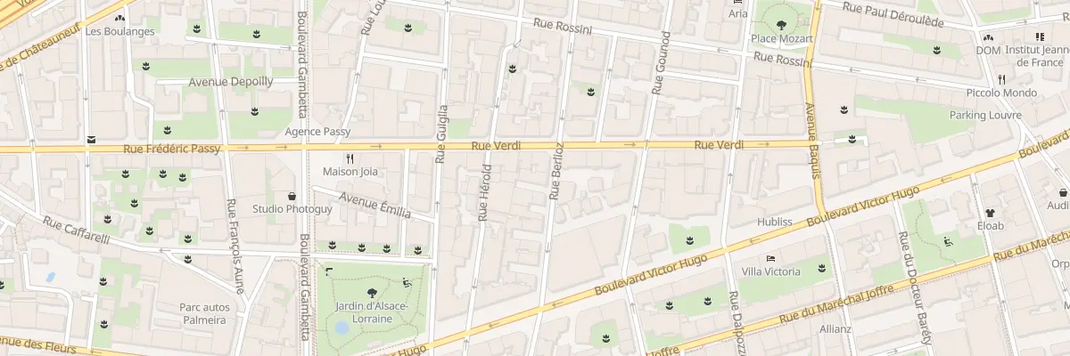 Plan du 7 Rue Berlioz à Nice