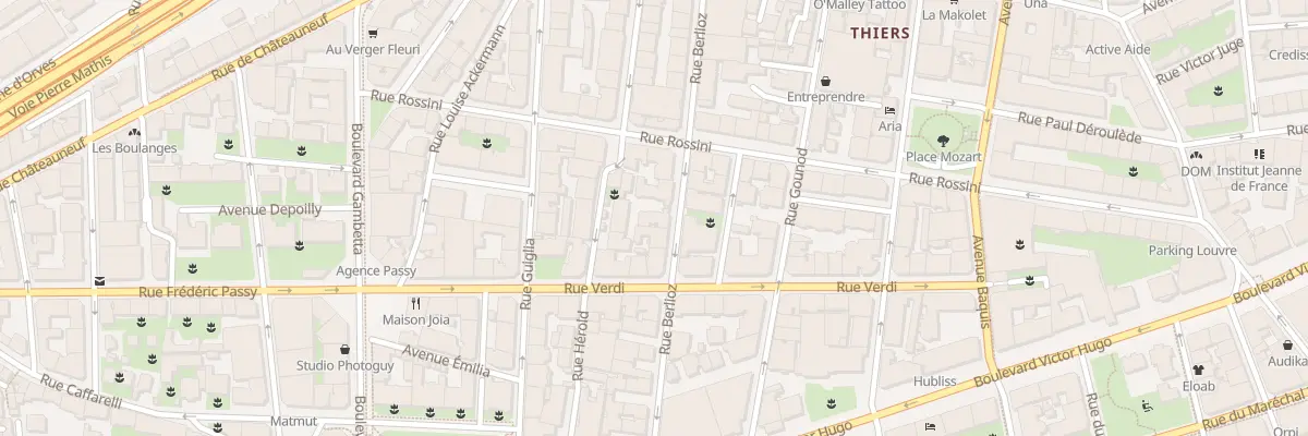 Plan du 17 Rue Berlioz à Nice