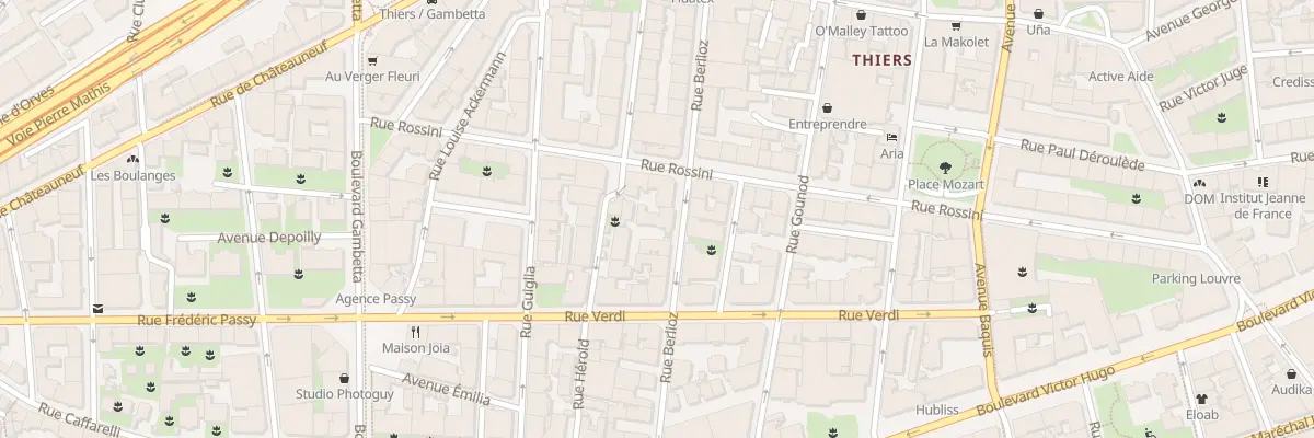Plan du 19 Rue Berlioz à Nice