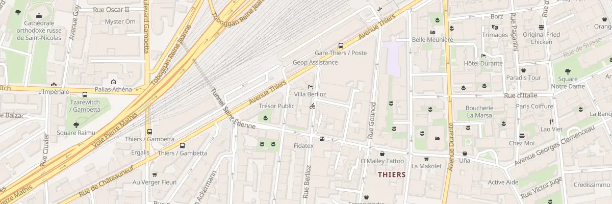 Plan du 45 Rue Berlioz à Nice