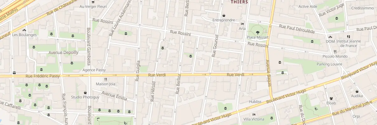 Plan du 16 Rue Berlioz à Nice