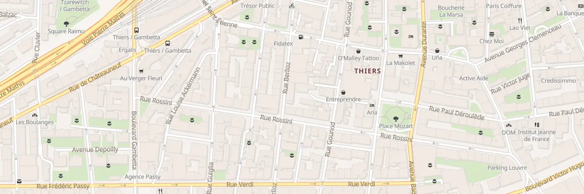 Plan du 26 Rue Berlioz à Nice