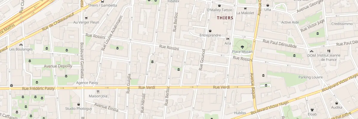 Plan du 20 Rue Berlioz à Nice