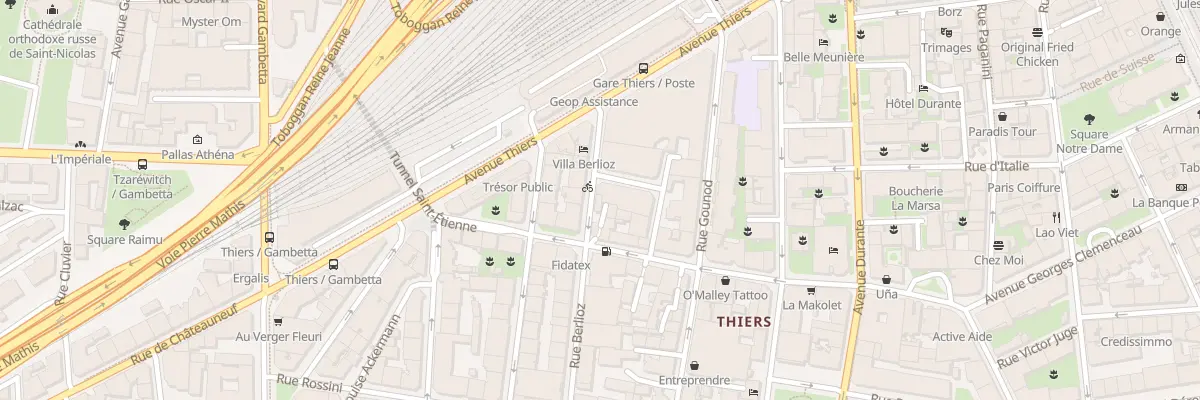 Plan du 42 Rue Berlioz à Nice