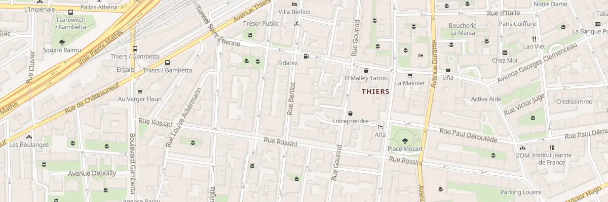 Plan du 28 Rue Berlioz à Nice