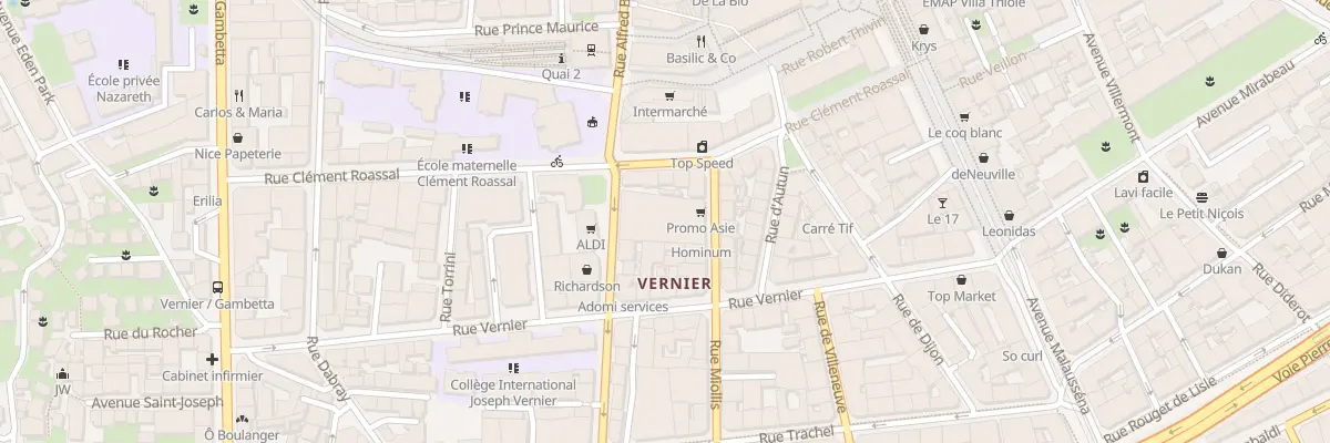 Plan du 24 Rue Combatt en Afrique du Nord à Nice