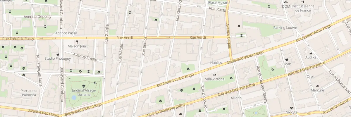 Plan du 6 Rue Gounod à Nice