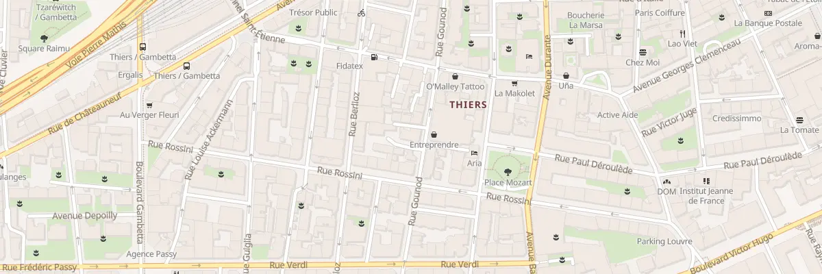 Plan du 25 Rue Gounod à Nice