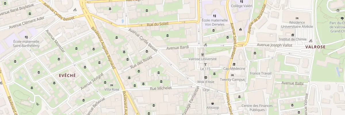 Plan du 10 Av Cyrille Besset à Nice