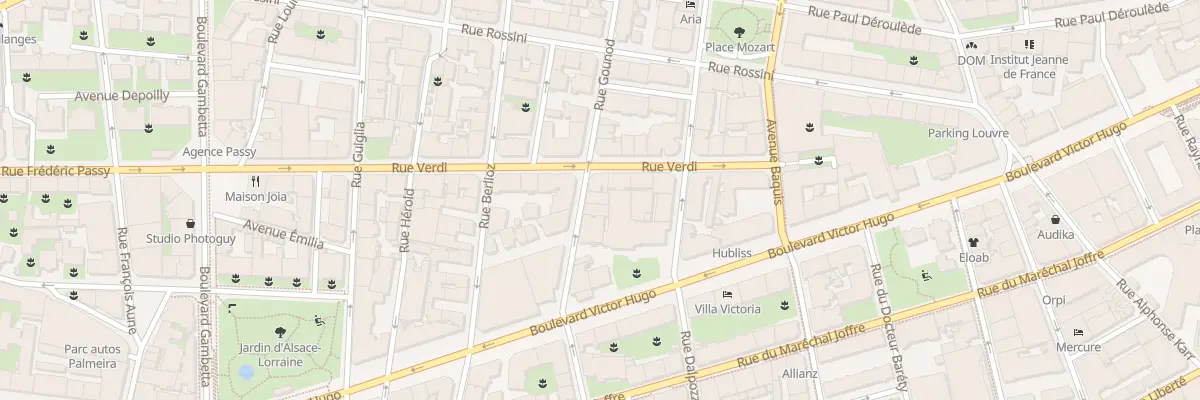 Plan du 10 Rue Gounod à Nice
