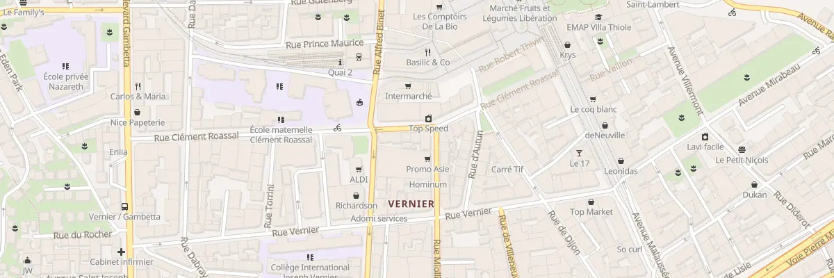 Plan du 23 Rue Clément Roassal à Nice