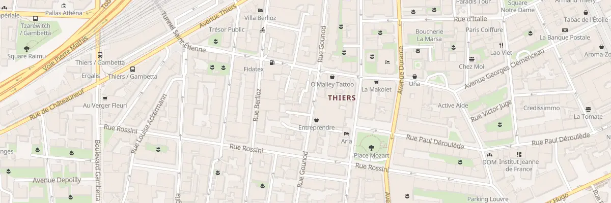 Plan du 29 Rue Gounod à Nice