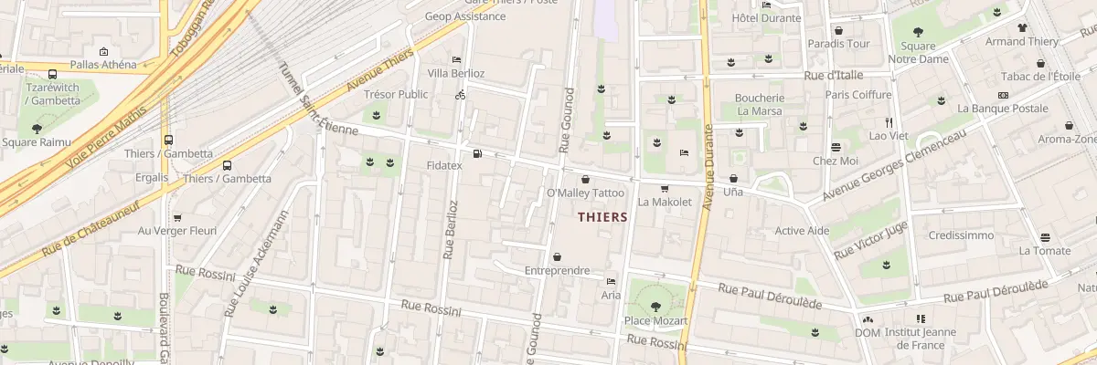 Plan du 35 Rue Gounod à Nice
