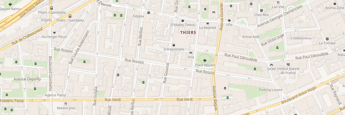 Plan du 22 Rue Gounod à Nice