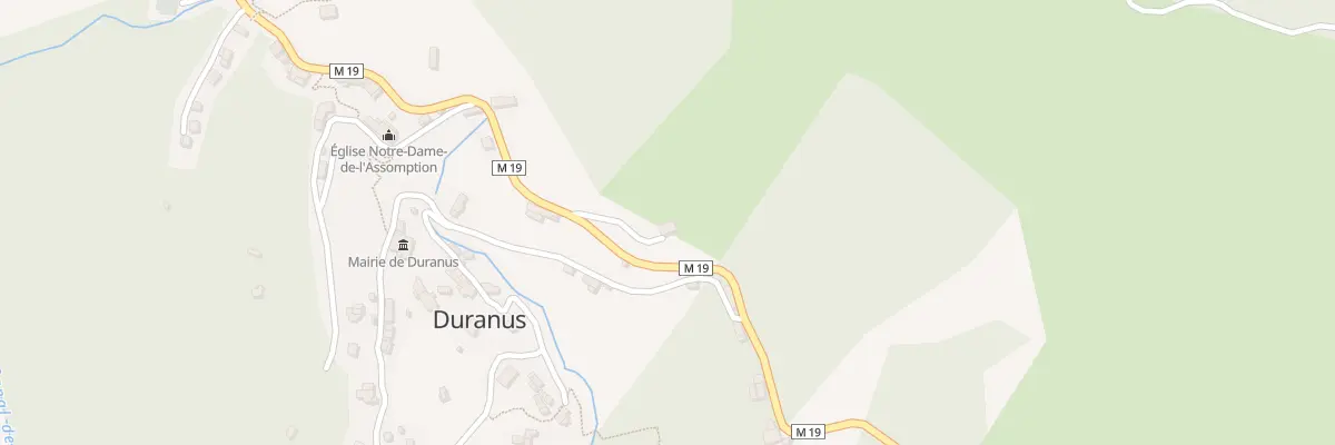 Plan du 2 Rte Departementale 19 à Duranus