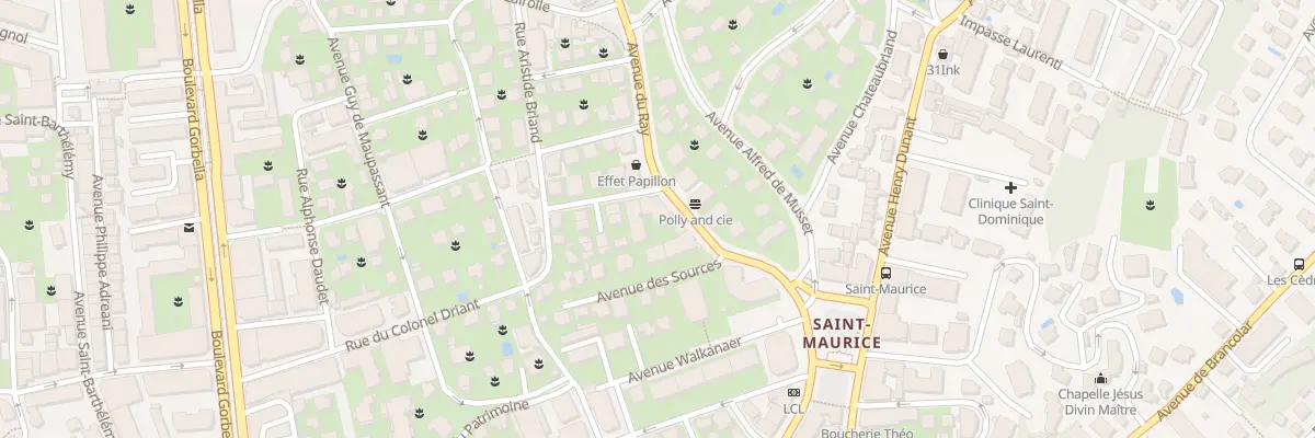 Plan du 9 Av du Ray à Nice