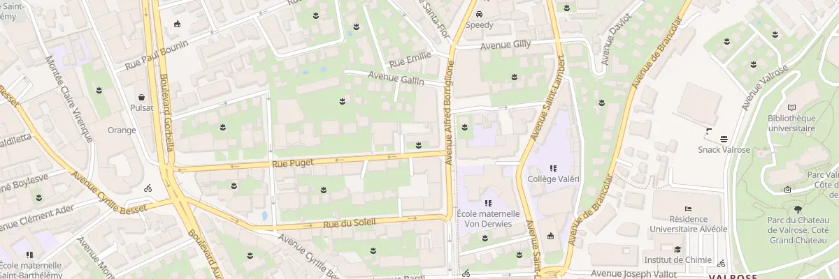 Plan du 71 Av Borriglione à Nice