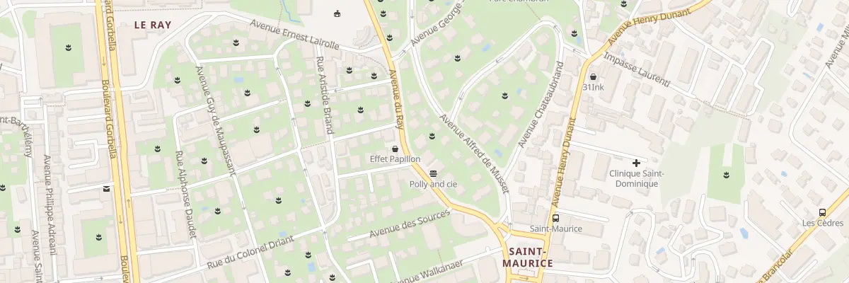 Plan du 10 Av du Ray à Nice