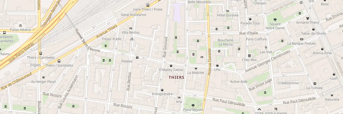 Plan du 34 Rue Gounod à Nice