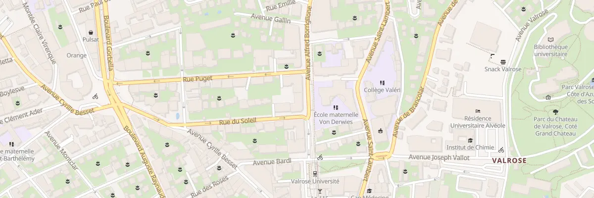 Plan du 65 Av Borriglione à Nice