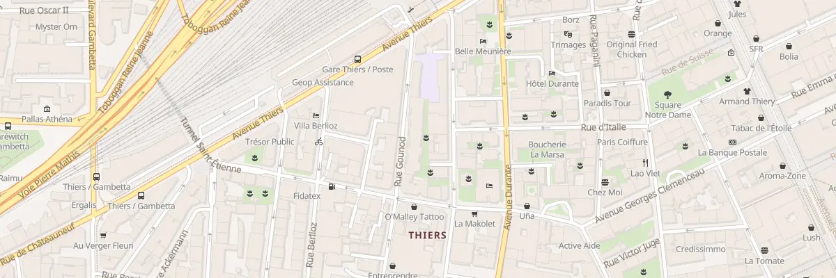 Plan du 44 Rue Gounod à Nice