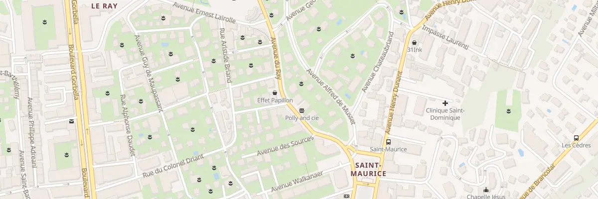 Plan du 8 Av du Ray à Nice