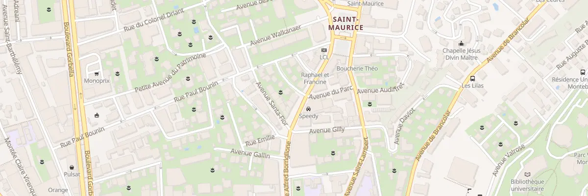 Plan du 83 Av Borriglione à Nice