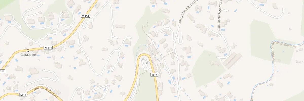 Plan du 232B Av de Gairaut à Nice
