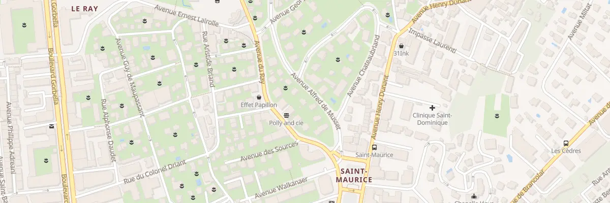Plan du 7 Av Alfred de Musset à Nice