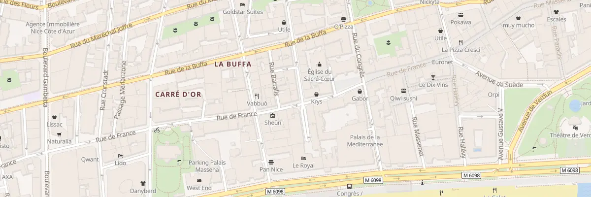 Plan du 1 Rue Dalpozzo à Nice