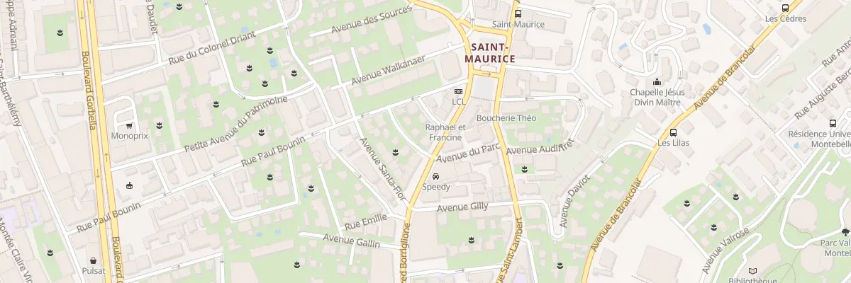 Plan du 85 Av Borriglione à Nice