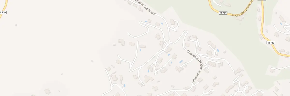 Plan du 1285 Che du Frogier Supérieur à Tourrette-Levens