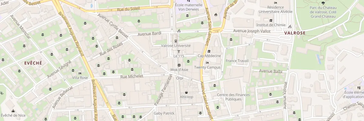 Plan du 46 Av Borriglione à Nice
