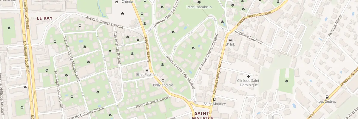 Plan du 10 Av Alfred de Musset à Nice