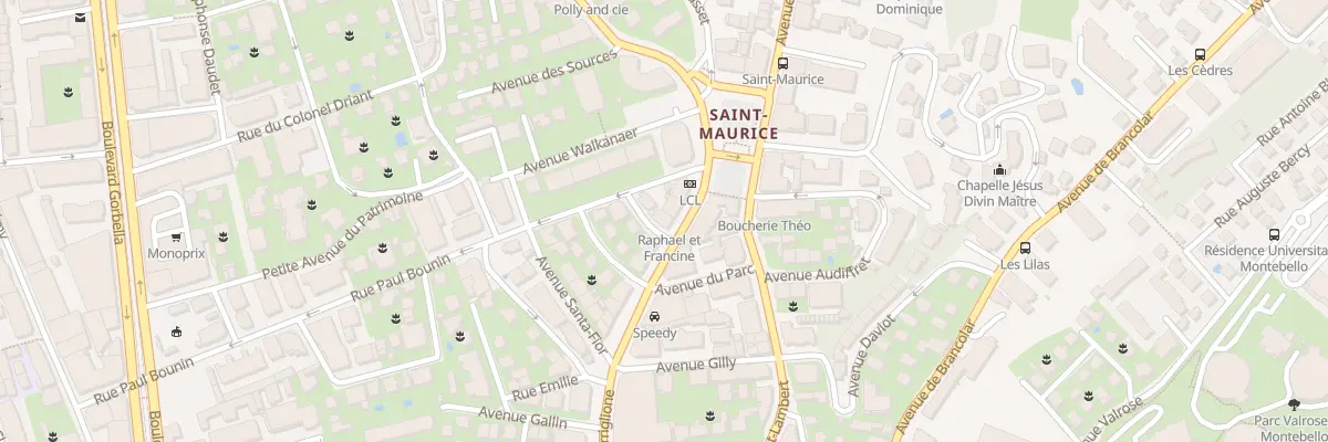 Plan du 89 Av Borriglione à Nice