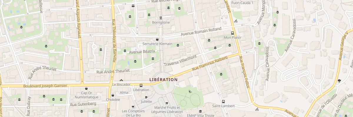 Plan du 6 Av Borriglione à Nice