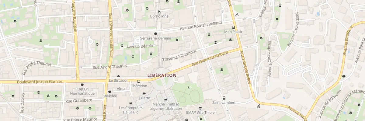Plan du 5 Rue Raiberti à Nice