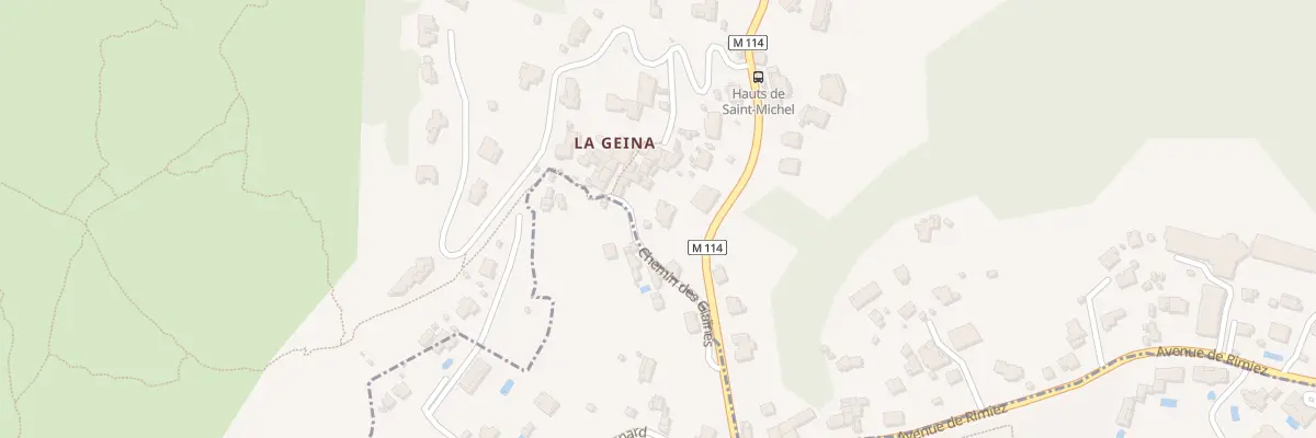 Plan du 5501 La Geina à Falicon