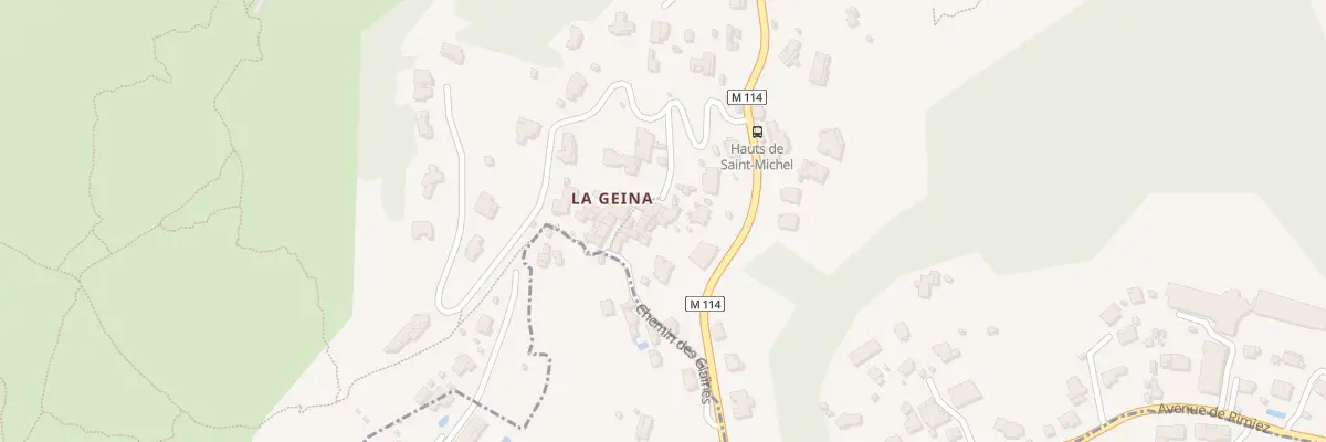 Plan du 5237 La Geina à Falicon
