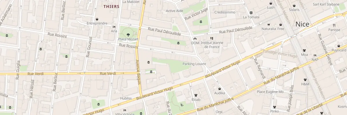Plan du 11 Rue Rossini à Nice