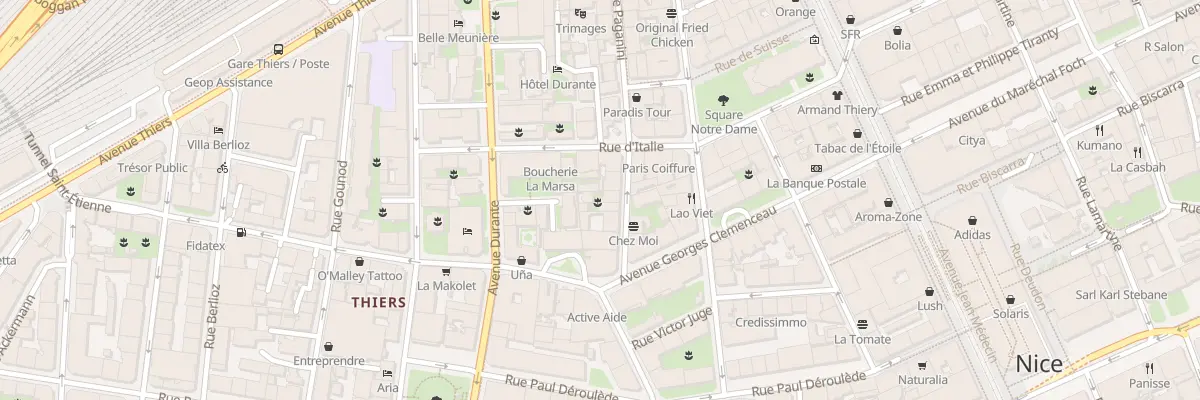 Plan du 11 Rue Paganini à Nice