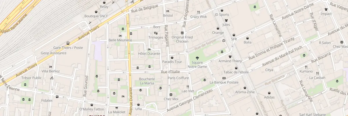 Plan du 3 Rue de Suisse Jacques Serraire à Nice