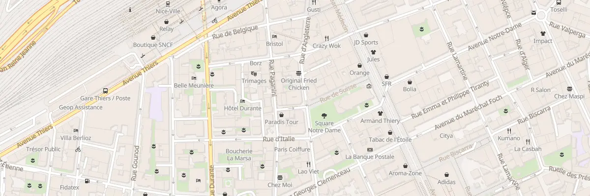 Plan du 12 Rue de Suisse Jacques Serraire à Nice