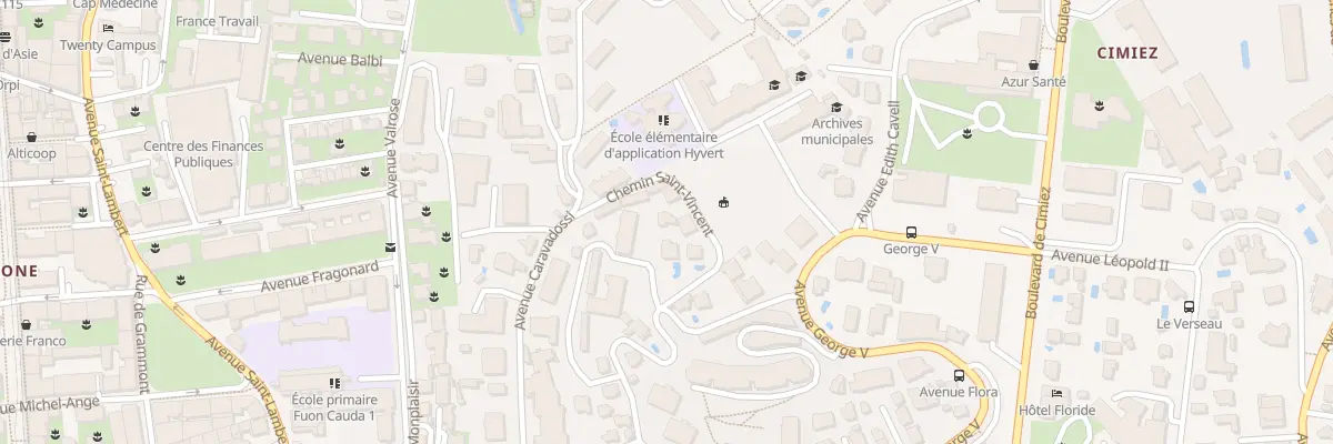 Plan du 9017 Che des Pins à Nice